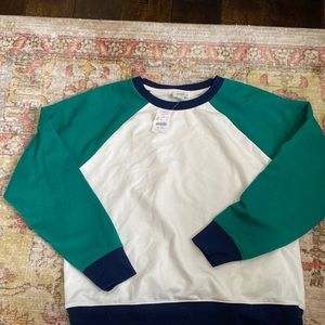 Block color j crew sweatshirt crew neck